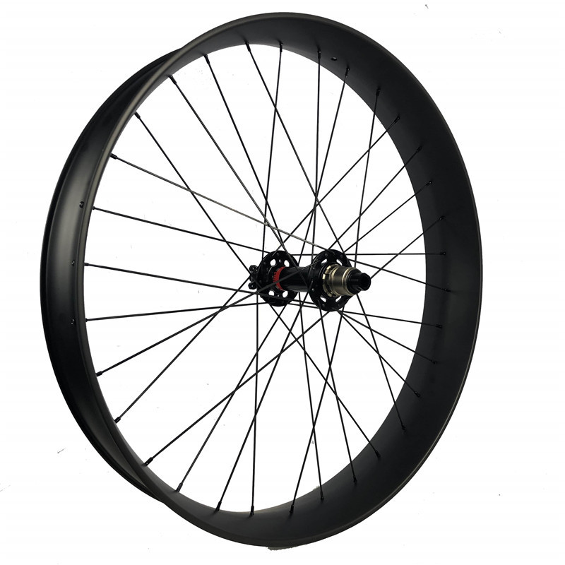 |CW26-95CT| 26er single wall carbon fatbike wheels 95mm width 18mm depth clincher tubeless compatible sand bicycle wheelset M74 QR/TA hub 1423/1420 Sp