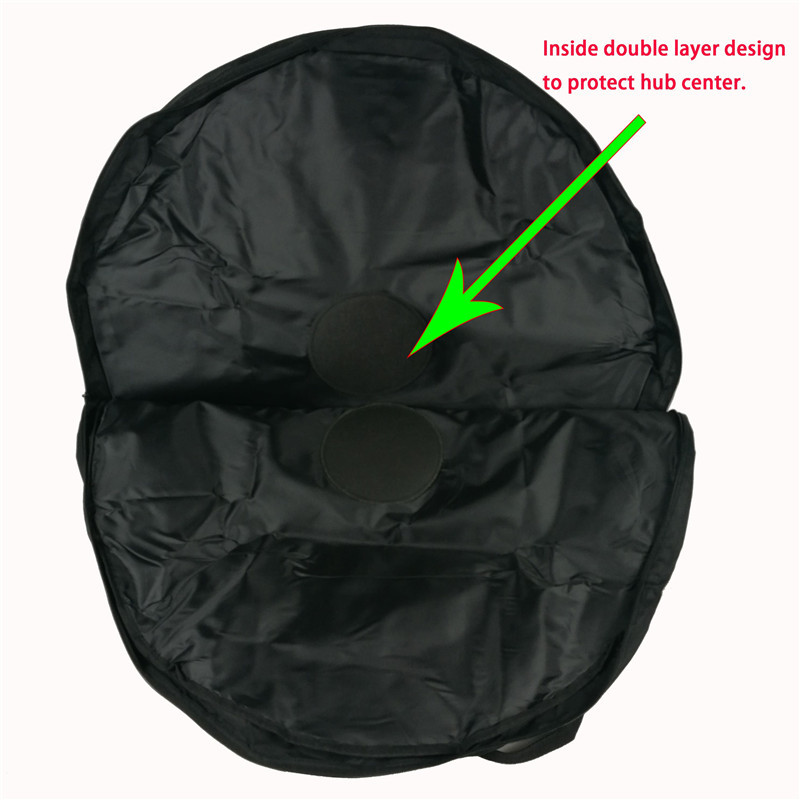 700C 600D polyester with PVC coating Bicycle Wheelset Bags ROAD BIKE WHEELS double wheels bag good quality