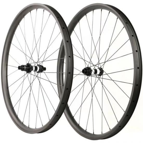 Customized mountain bike carbon wheels mtb wheelset QR/TA quick release thru axle hub pillar psr 1420 sapim cx ray spoke center lock-6 six bolts