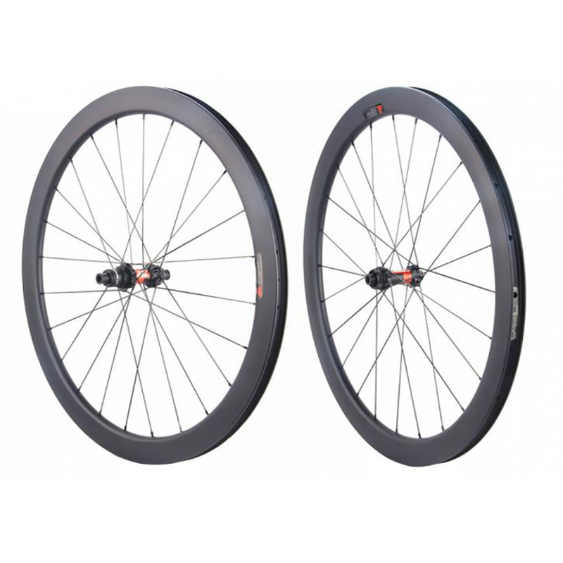 Customized gravel bike cyclocross cycle carbon wheels disc brake 6/six bolt/center lock type quick release/thru axle available option hub/spokes