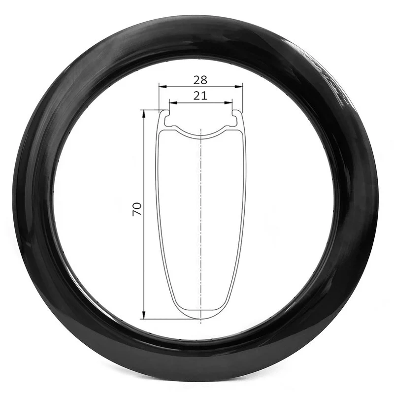 |CW28-70C/T/CT| Carbon bike rims 70mm depth 28mm width clinche tubeless compatible for road bike rims 540g only