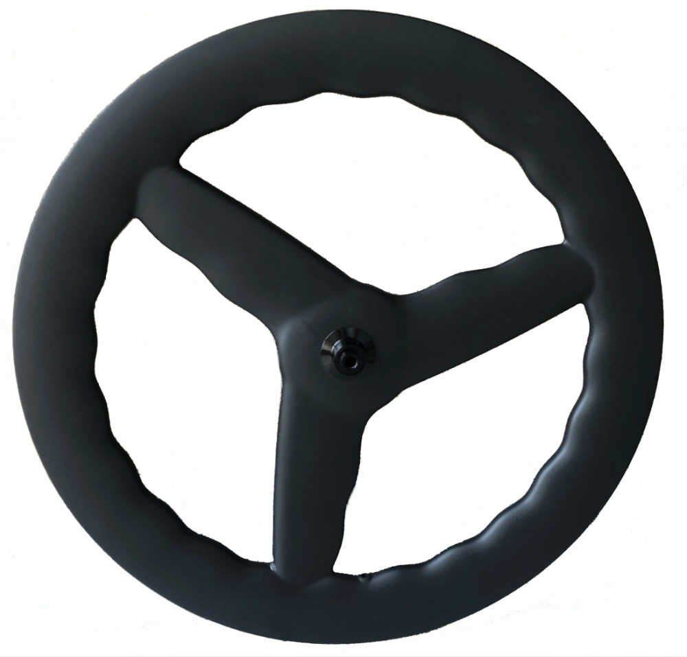 |CW28-70-75/CT-3S|carbon tri spoke wave bike wheel 28X70-75mm depth 950~1050g disc brake 3 spokes bicycle wheelset