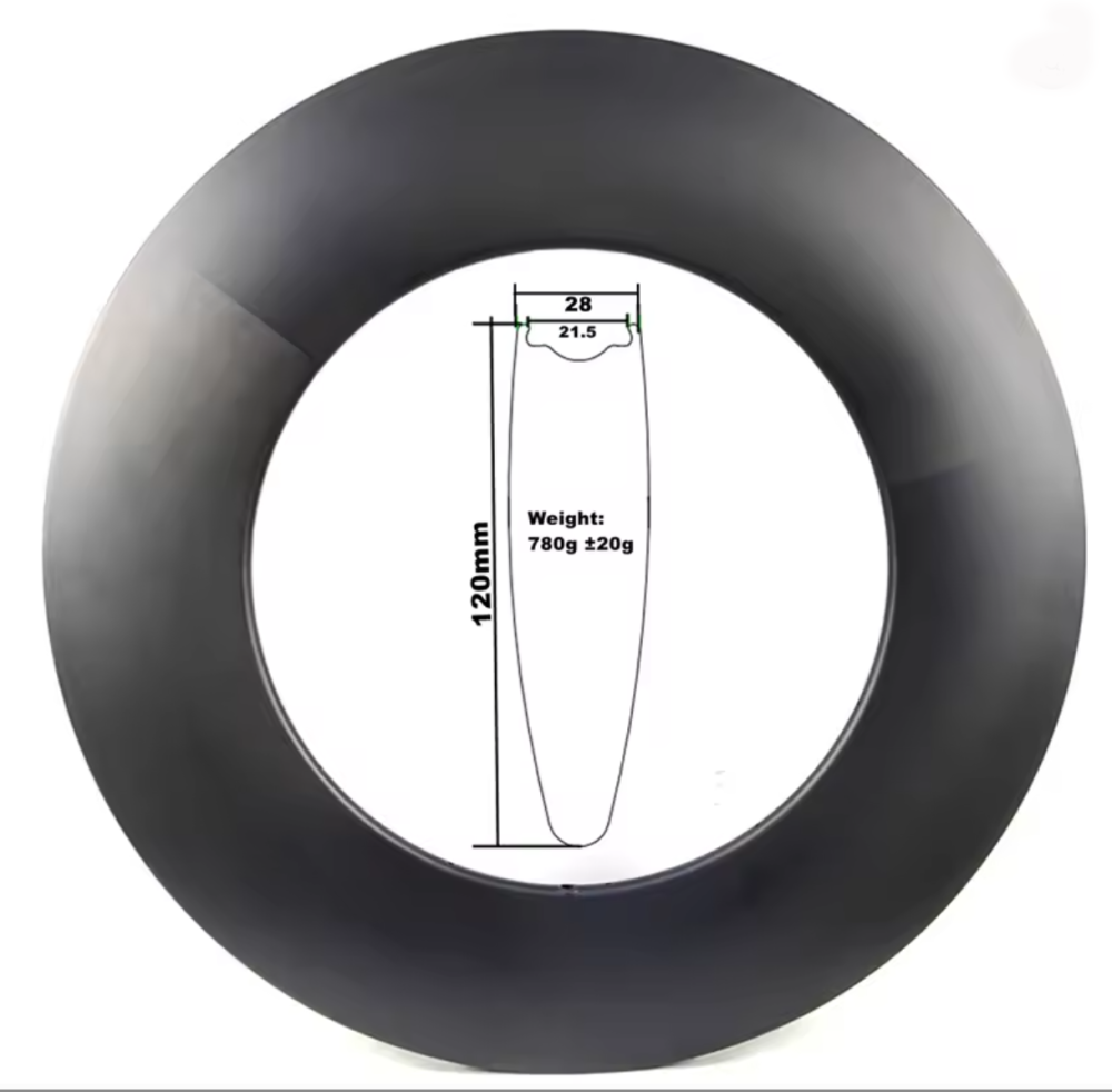|CW28120CT| carbon bike rims 28mm width 120mm depth 780g big depth wheels latest product