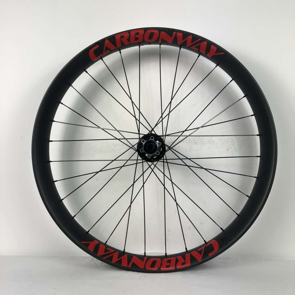 |CW27-85CT| 27.5 inch carbon fatbike wheels 85mm width 40mm depth clincher tubeless with Taiwan Powerway hub pillar 1420/sapim spokes