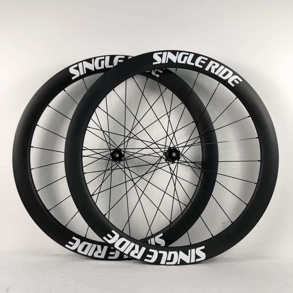 Customized gravel bike cyclocross cycle carbon wheels disc brake 6/six bolt/center lock type quick release/thru axle available option hub/spokes