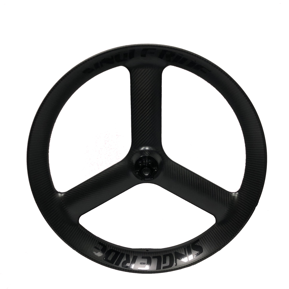 26er tri spoke fatbike carbon wheel 90mm width snow ground bicycle ride wheelset 3 spokes rims light weight full carbone disc brake