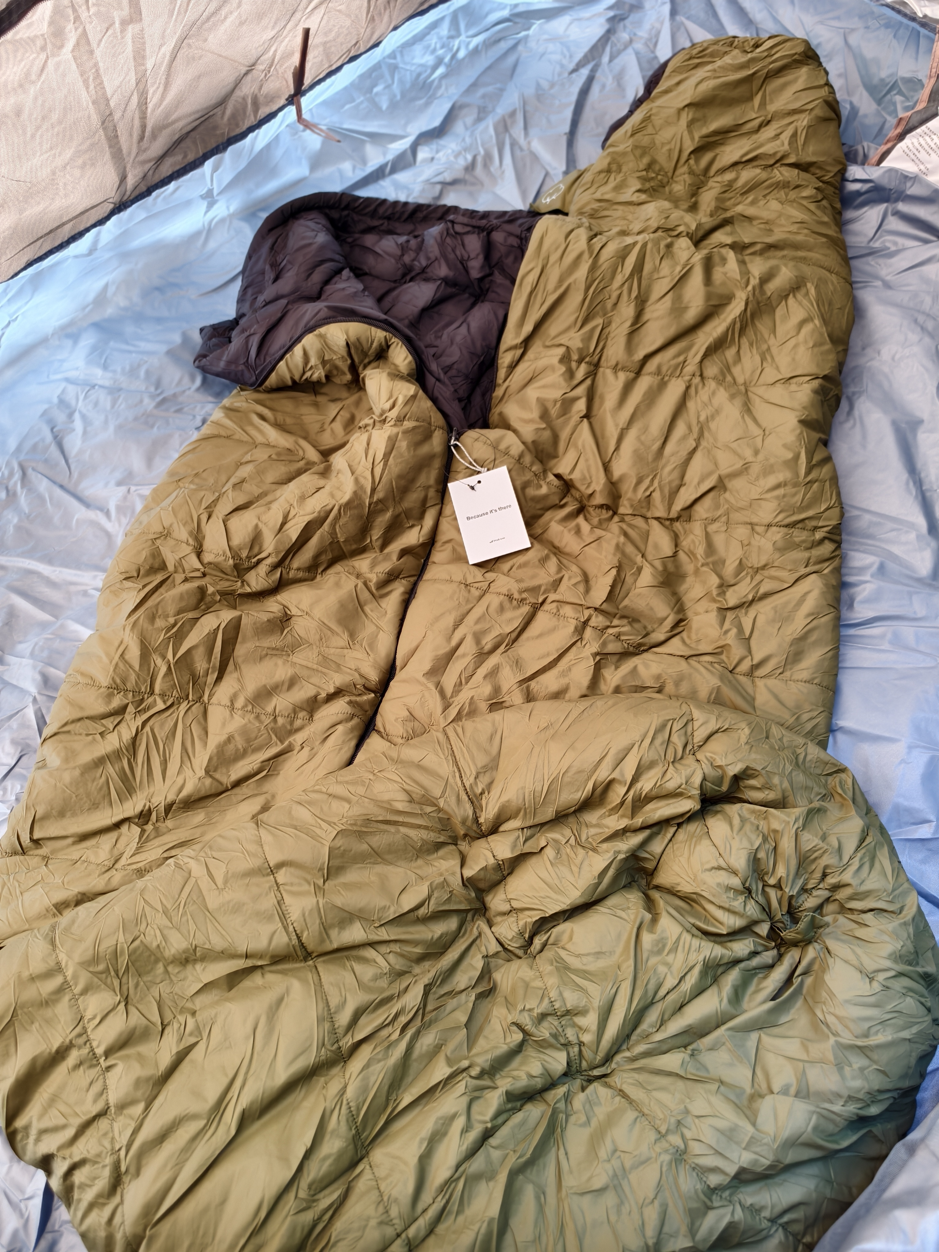 Sleeping bags for camping Because it's there