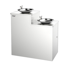 Outdoor Direct Drinking Fountain with Integrated Hand Washing Sink