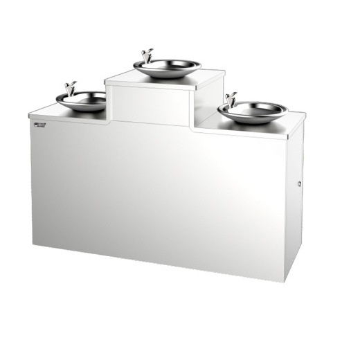 Outdoor Direct Drinking Fountain with Integrated Hand Washing Sink