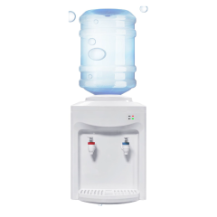Hot Cold Electric Cooling Water Dispenser Top-Loading Desktop Design