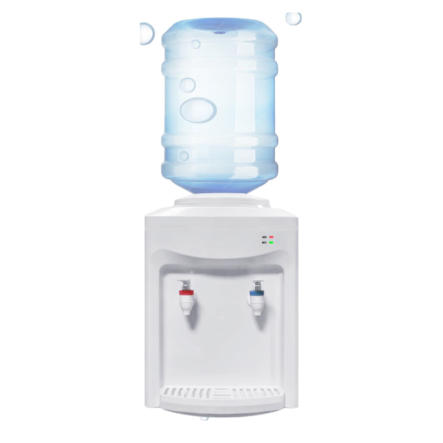 Hot Cold Electric Cooling Water Dispenser Top-Loading Desktop Design