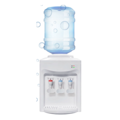 Hot Cold Electric Cooling Water Dispenser Top-Loading Desktop Design