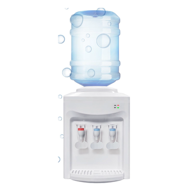 Hot Cold Electric Cooling Water Dispenser Top-Loading Desktop Design