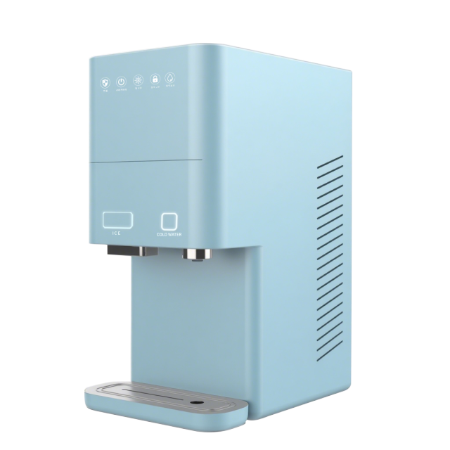 Countertop Ice Maker with Cold Water Dispenser and Built-in Filtration System