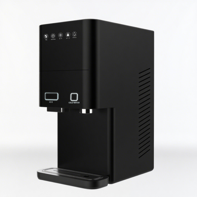 Countertop Ice Maker with Cold Water Dispenser and Built-in Filtration System