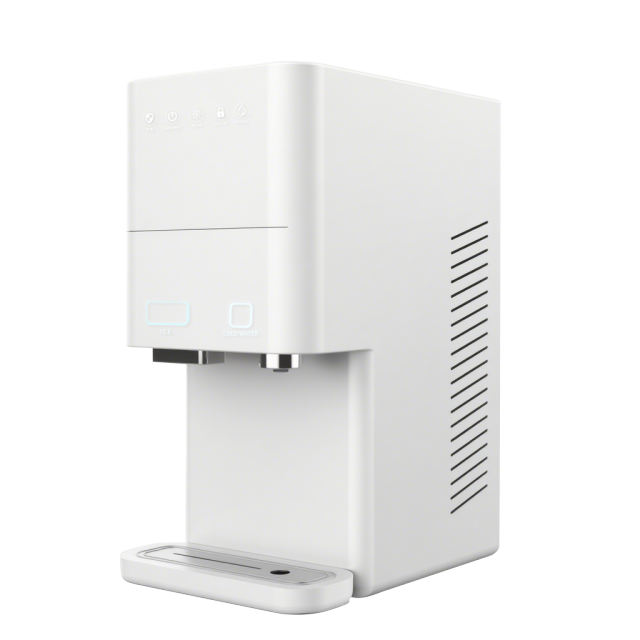 Countertop Ice Maker with Cold Water Dispenser and Built-in Filtration System