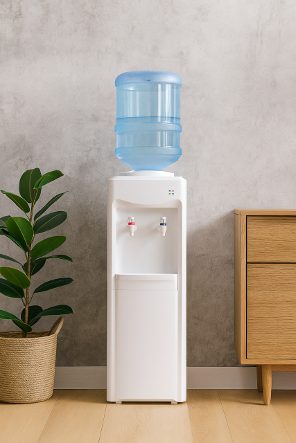 Hot Cold Electric Cooling Water Dispenser Top-Loading Desktop Design