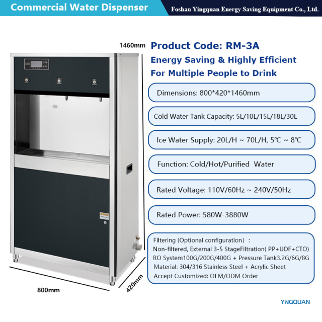 RM-4A Standing Hot Cold Water Dispenser Machine with 10L Stainless Steel Cold Tank