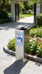 TD-1 Series Public Floor-Standing Drinking Water Fountain / Outdoor Stainless Steel Water Dispenser