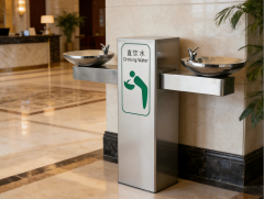 TD-2 Series Public Floor-Standing Drinking Water Fountain / Outdoor Stainless Steel Water Dispenser