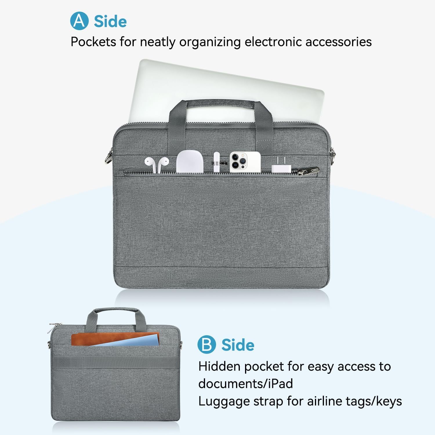  Protective Laptop Shoulder Bag 15.6 Inch