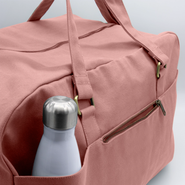 Rose Blush Cotton Travel Bag