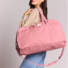 Rose Blush Cotton Travel Bag