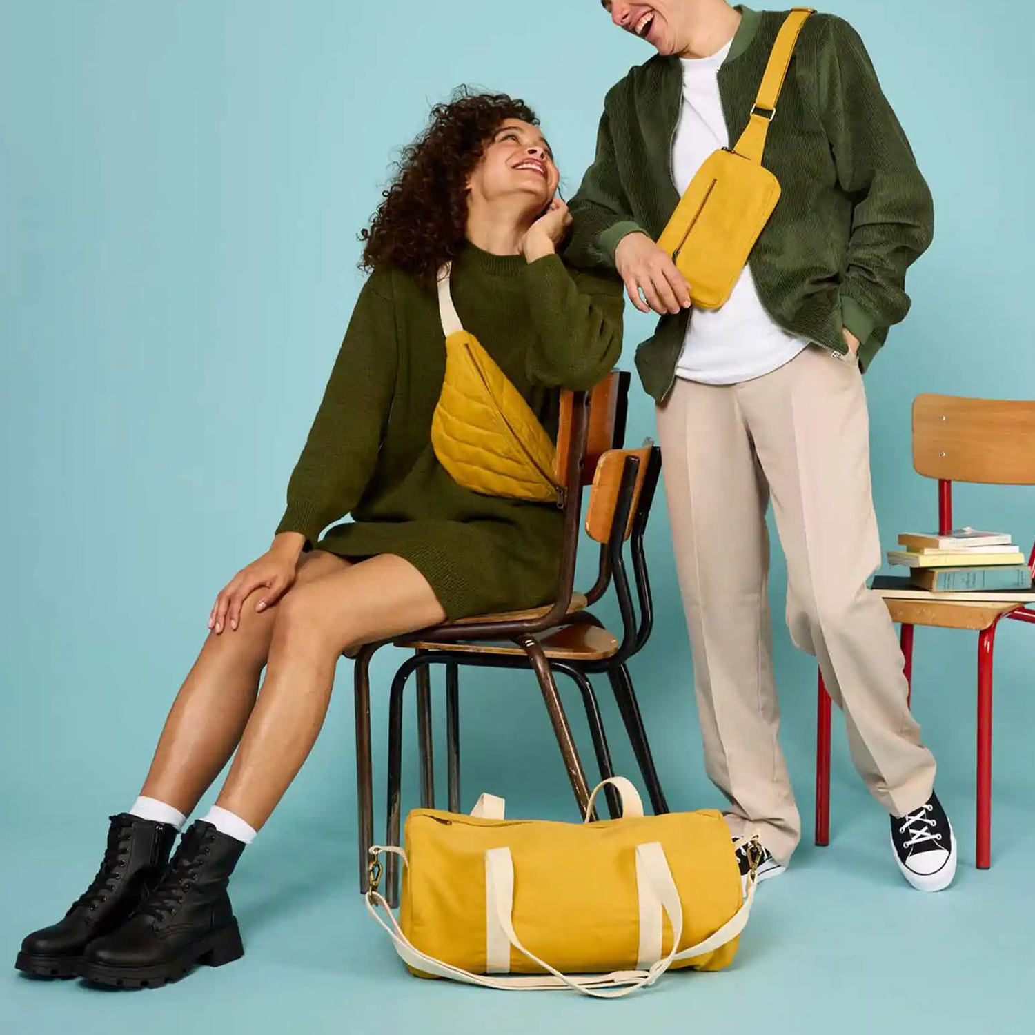 Large Size Cotton Round Weekend / Sports Bag