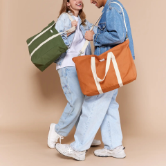 Ultra Solid Large Jean Tote Bag Weekend Travel Bag