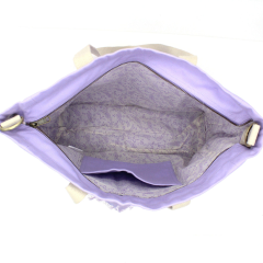 Lilac Denim Bag Practical Large Jean Tote Bag