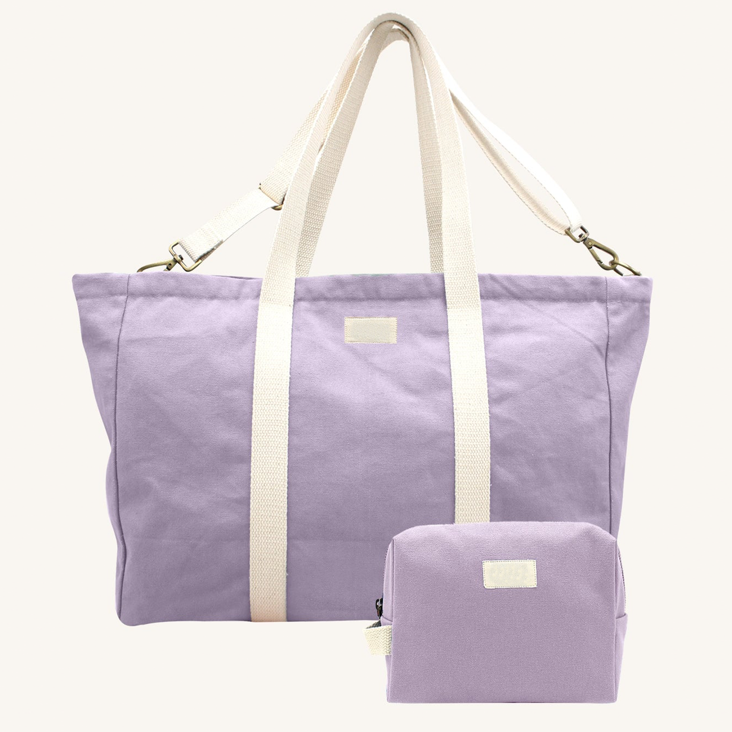 Lilac Denim Bag Practical Large Jean Tote Bag