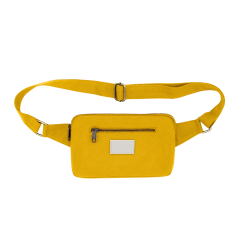 Nordic Look Rectangular Fanny Waist Pack With Front Back Zipped Pockets