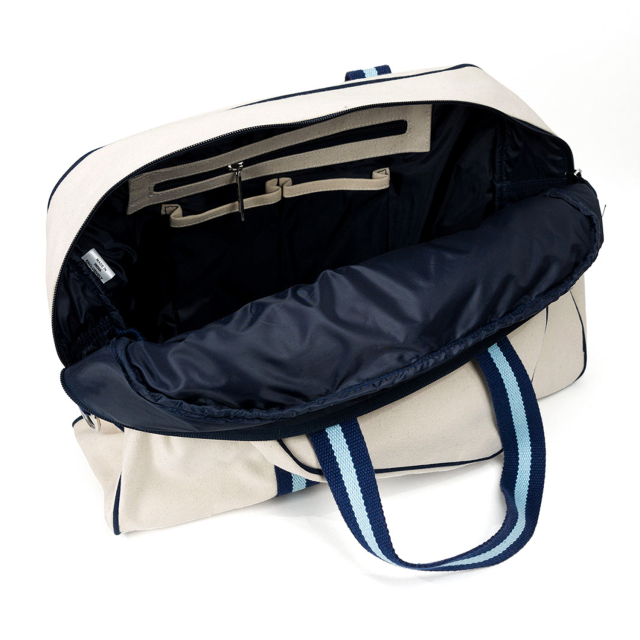 Classic Canvas Pickleball Sports Bag Paddle Shaped Pocket Adjustable Shoulder Strap