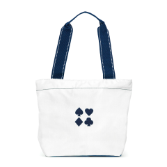 Party Mini Surfside Tote Nylon Small Bags Custom Pattern Embroidery Contrast Stitching Fabric