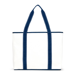 Fashion Contrast Color Tote Bag Water Resistant Nylon Fabric Polyester Lining