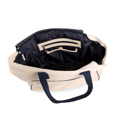 Canvas Tote Bag Fit All Court Tennis Pickleball Bag Interior Racquet Pocket Custom Embroidery