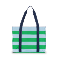 Fashion Contrast Color Tote Bag Water Resistant Nylon Fabric Polyester Lining