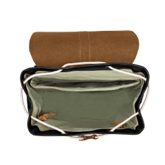 Minimalistic Design Unisex Backpack Waxed Canvas Durable Bags 13L