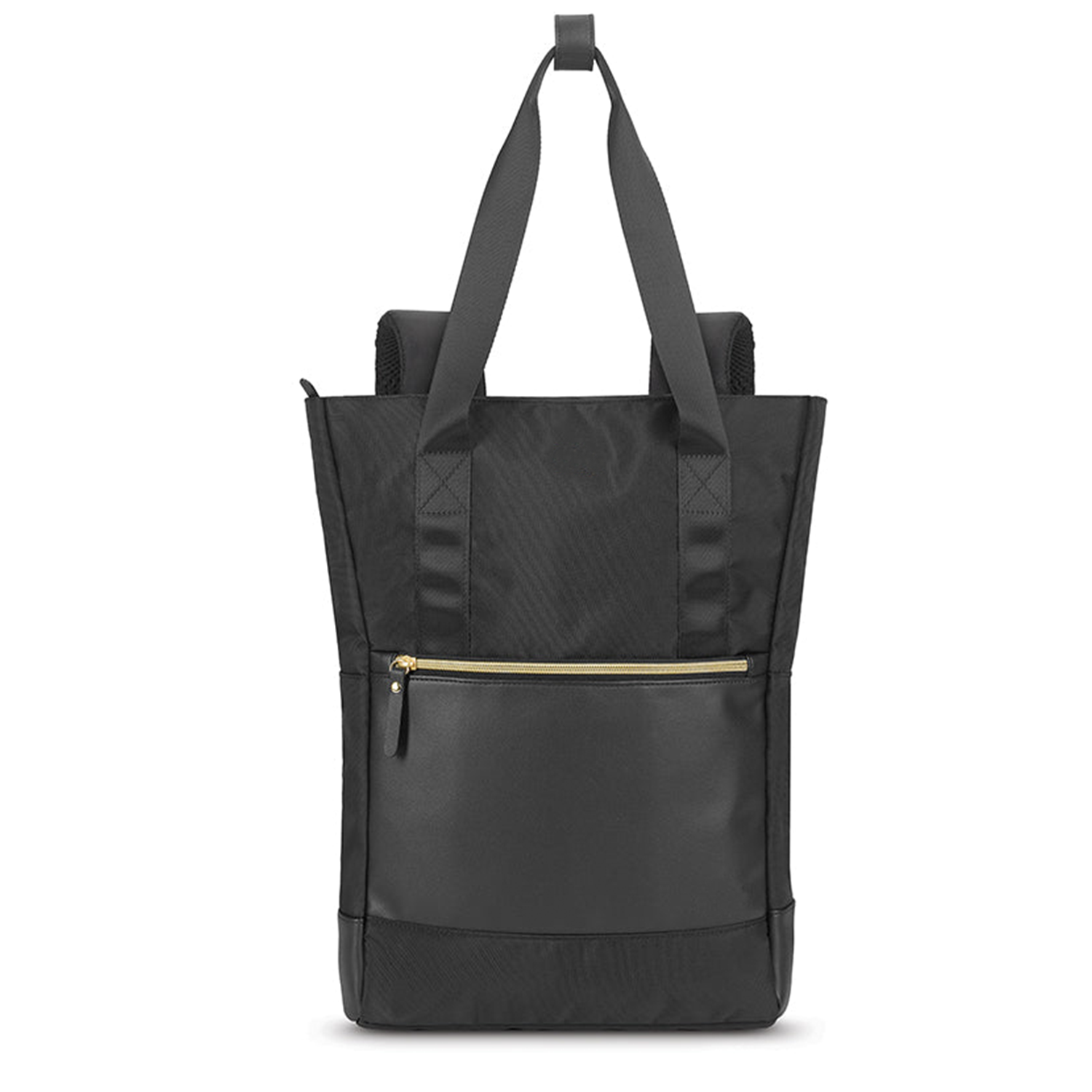 Hybrid Backpack Transform Tote Two Way Use Interior Organizer Section Contrast Color