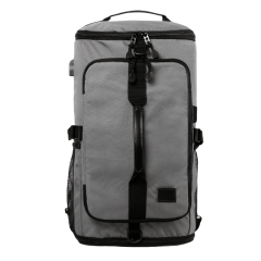 Multi-Purpose 2-Way Duffel Backpack USB Charging Port Detachable Shoulder Strap 600D Polyester