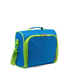 Kids Insulated Lunch Bag With Shoulder Strap Children School Meal Easy Carrying Organized Bag Cutlery Pocket Grip Handle