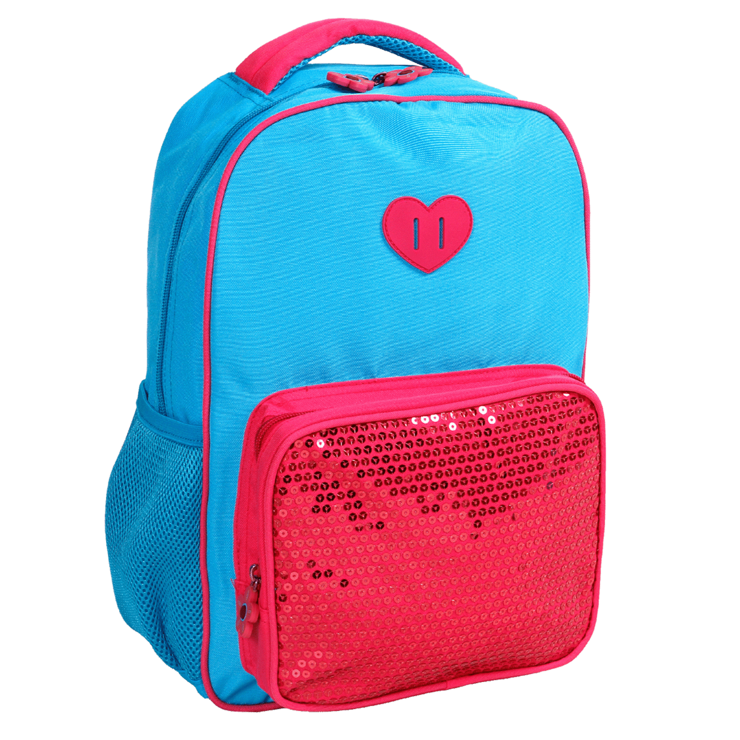 Sprinkle Kids Backpack Sequin Embellished Bag Two-tone Design Air Mesh Cushioned Back