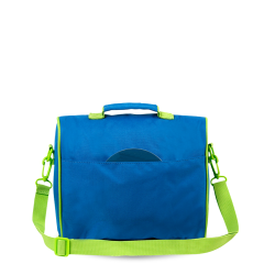 Kids Insulated Lunch Bag With Shoulder Strap Children School Meal Easy Carrying Organized Bag Cutlery Pocket Grip Handle