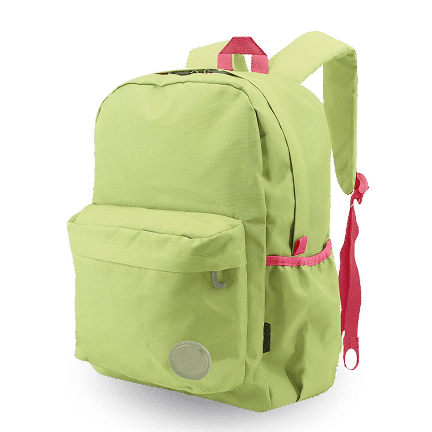 School Daily Commute Daypack Women Men Backpack Contrast Color Water Resistant PU Coated 600D Polyester