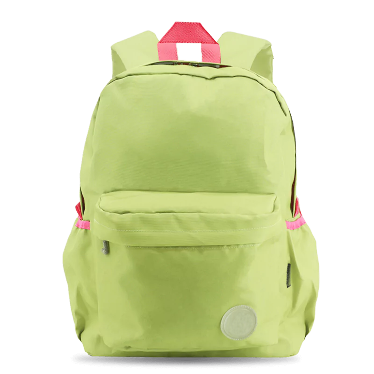 School Daily Commute Daypack Women Men Backpack Contrast Color Water Resistant PU Coated 600D Polyester