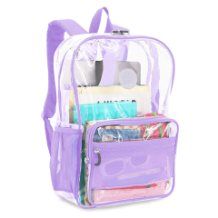 Girls Clear Laptop Backpack High Quality Soft TPU Vinyl Muliti Pockets Special Bags