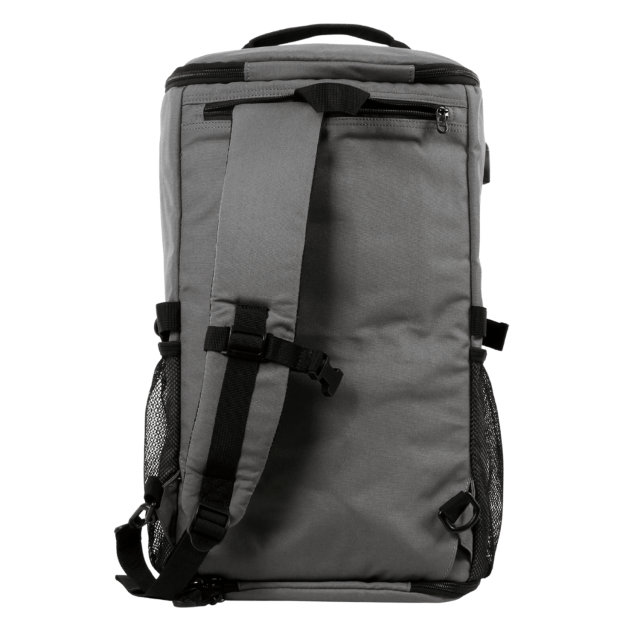 Multi-Purpose 2-Way Duffel Backpack USB Charging Port Detachable Shoulder Strap 600D Polyester