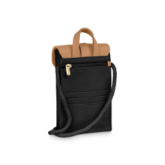 Minimalistic Design Crossbody Unisex Phone Bag Waxed Canvas Nano Bag Stylish Contrast Color