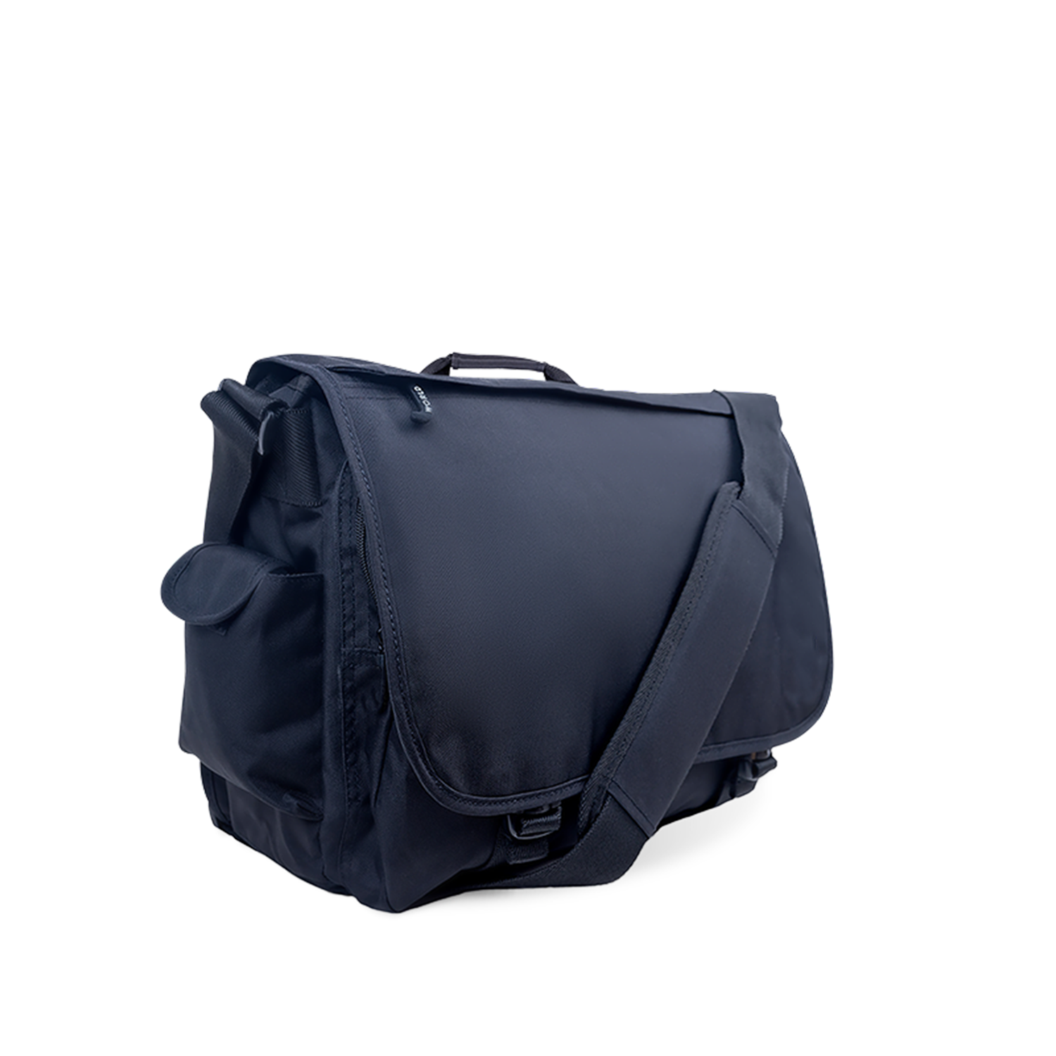 Mens Compact Laptop Messenger Bag Cell Phone Water Bottle Pocket Water Resistant 600D Polyester