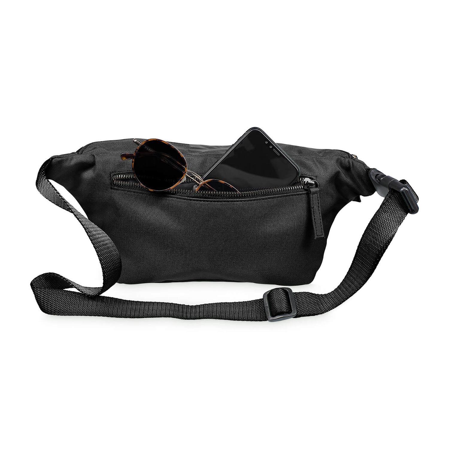 Vegan Unisex Hip Bag By Recycled Plastic Fabric Inside Zip Pocket Machine Washable Bag
